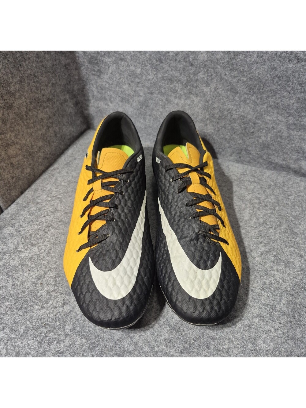 Nike Hypervenom Phelon lll Soccer Cleats Men's 13 Football Boots Yellow Black